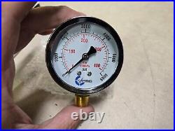 BOX OF 50 2-1/2 Pressure Gauge Chrome Plated Steel Case, 1/4NPT