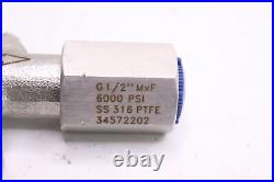 BULK DISCOUNT Stainless Steel Gauge & Gauge Root Valve 6000 PSI 1/2 34572202