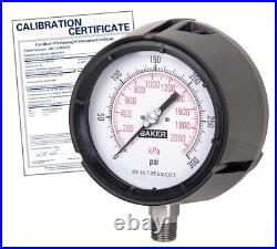 Baker LF45-160P-1/2 Pressure Gauge, 0 to 160 psi