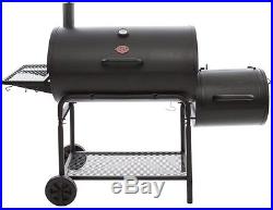Barrel Grill Adjustable Charcoal Grate Horizontal Smoker Heavy Gauge Steel Black