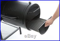 Barrel Grill Adjustable Charcoal Grate Horizontal Smoker Heavy Gauge Steel Black