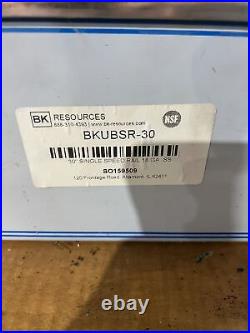 Bk Resources 18 Gauge Stainless 30 Single Tier Speed Rail Bkubsr-30 (lot Of 5)