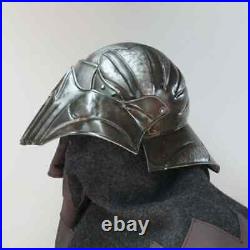 Blackened 18 Gauge Steel Medieval Demonic Face Vader Sallet Helmet