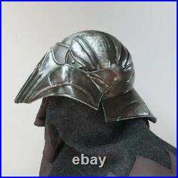 Blackened 18 Gauge Steel Medieval Demonic Face Vader Sallet Helmet Halloween