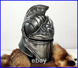 Blackened 18 Gauge Steel Medieval Legionnaire Fantasy Helmet