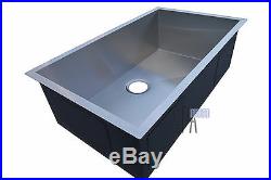 Blue Ocean 36 KSA124 16 Gauge Stainless Steel Single Bowl Apron Kitchen Sink