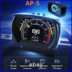 Brand New Car HUD Display OBD+GPS+Gradient Meter 3 System ABS/PC Alarm
