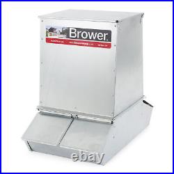 Brower SF74 Gro Fast 4 Door Hog Feeder for Livestock, 7 Bushels, Feeds 20 Hogs