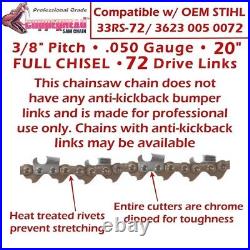 COPPERHEAD 20 Bar & 4-Pack PRO Chains fits HUSQVARNA 455 55 RANCHER HT280-72