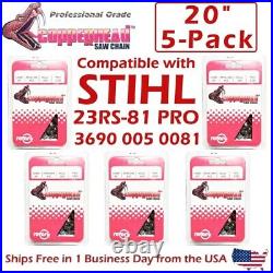 COPPERHEAD 5-Pack 20 PRO Chains compatible with STIHL 23RS-81 PRO / 3690 005 0081