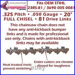 COPPERHEAD 5-Pack 20 PRO Chains compatible with STIHL 23RS-81 PRO / 3690 005 0081