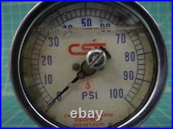 CSE 0-100 PSI Stainless Steel Sanitary Pressure Gauge Oil Filled