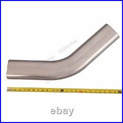 CXRacing 3.5 Oval 45 Degree 304 Stainless Steel Pipe 16 Gauge Mandrel Bend