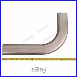 CXRacing 3.5 Oval 90 Degree 304 Stainless Steel Pipe 16 Gauge Mandrel Bend