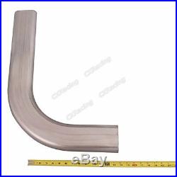 CXRacing 3.5 Oval 90 Degree 304 Stainless Steel Pipe 16 Gauge Mandrel Bend