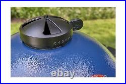 Char Griller E56720 AKORN Charcoal Grill Kamado Gauge Blue Outdoor Cooking New