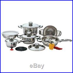 Chef's Secret 12pc 9-Ply Waterless Heavy-Gauge Stainless Steel Cookware Set
