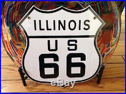 Classic ROUTE 66 SIGN w\ complete 8 state set 18 gauge steel porcelain signs