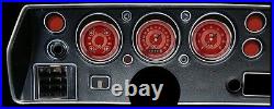 Classic instruments chevelle malibu ss gauges cluster v8 red steele series
