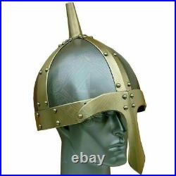 Collectible 18 gauge Steel Medieval Knight Slavonic Viking Helmet Costume Gift