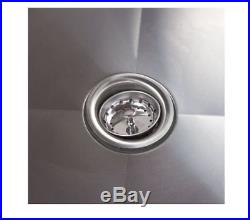 Commercial Sink 16-Gauge Steel 36 x 21 x 14 Bowl without Drainboard Regency