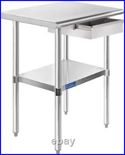 Commercial Stainless Steel Metal Work Table with Drawer