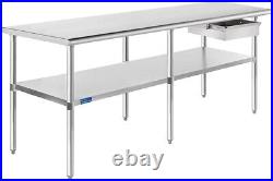 Commercial Stainless Steel Metal Work Table with Drawer