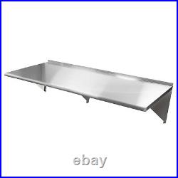 Commercial Stainless Steel Restaurant Kitchen Shelf Wall Shelving 18 x 72