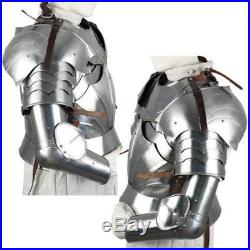 Complete Medieval Knight Arms Armor Set Weight Steel Gauge Fitment Leather Plate