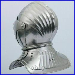 Custom SCA HNB 16 Gauge Steel Medieval Tournament Close helmet