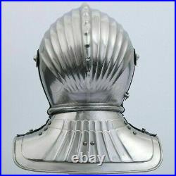 Custom SCA HNB 16 Gauge Steel Medieval Tournament Close helmet