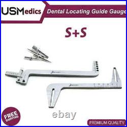 Dental Measuring Boley Gauge Caliper Iwanson Bracket Positioning Instruments SET