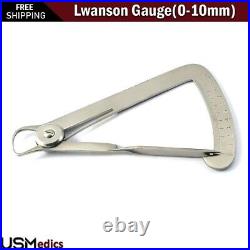 Dental Measuring Boley Gauge Caliper Iwanson Bracket Positioning Instruments SET