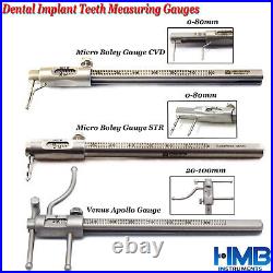 Dental Micro Boley Gauge Marking Teeth Size Measuri Ortho Dental VDO Gauge Ruler
