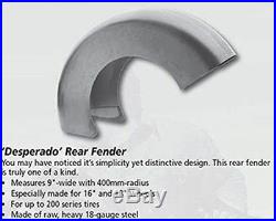 Desperado 9 Custom Rear Fender undrilled so you can fit to your bike 18 gauge