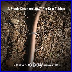 Drip Irrigation Stakes for 1/4 Drip Tubing Sod Staples Landscape Staples