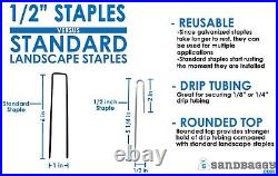 Drip Irrigation Stakes for 1/4 Drip Tubing Sod Staples Landscape Staples