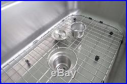Drop In Kitchen Sink Package Stainless Steel 33'' x 22'' x 9'' 4 Hole 18 Gauge