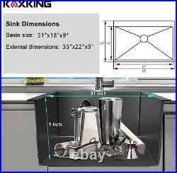 Drop-in Kitchen&Bar Sink Single Bowl 13x15 15x15 15x17 15x20 25x22 28x20 33x22