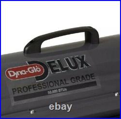Dyna-Glo Delux Kerosene Forced Air Heater 50K BTU Fuel Gauge Carrying Handle