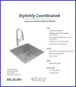 ELKAY Crosstown 18 Gauge Stainless Steel 18-1/2 x 18-1/2 x 9 Single Bowl