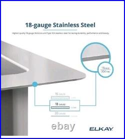 ELKAY Crosstown 18 Gauge Stainless Steel 18-1/2 x 18-1/2 x 9 Single Bowl