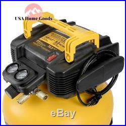 Electric Air Compressor Combo 18-Gauge Brad Nailer and 6 Gal. Heavy Duty Pancake