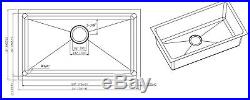 ExtraThick16 Gauge Undermount Stainless Steel Kitchen Sink Grid Strainer 31 inch