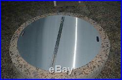 Firebuggz 40 Round Stainless Steel Fire Pit Cover 14 gauge 430 stainless