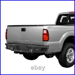 Fit 2011-2016 Ford F250 F350 11-Gauge Steel Off-Road Rear Bumper withLight D-ring