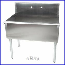 Freestanding Utility Stainless Steel 16-Gauge Commercial Sink 36 X 21 X 14 Bowl