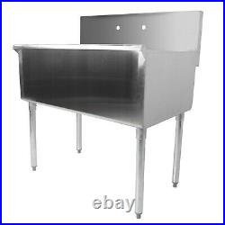 Freestanding Utility Stainless Steel 16-Gauge Commercial Sink 36 X 21 X 14 Bowl