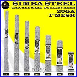 Galvanized Poultry Net Fencing Chicken Wire 1 Hole Many Sizes SIMBA STEEL