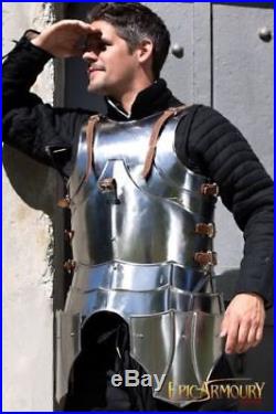 Gothic Half Suit of Armor 18 Gauge Steel Reenactment Replica Costume
